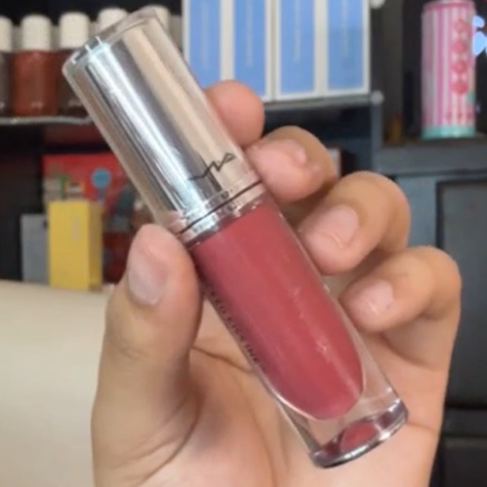 MAC Cosmetics Locked Kiss Ink Pink Mauve Lipstick $38 - Picture 2 of 6